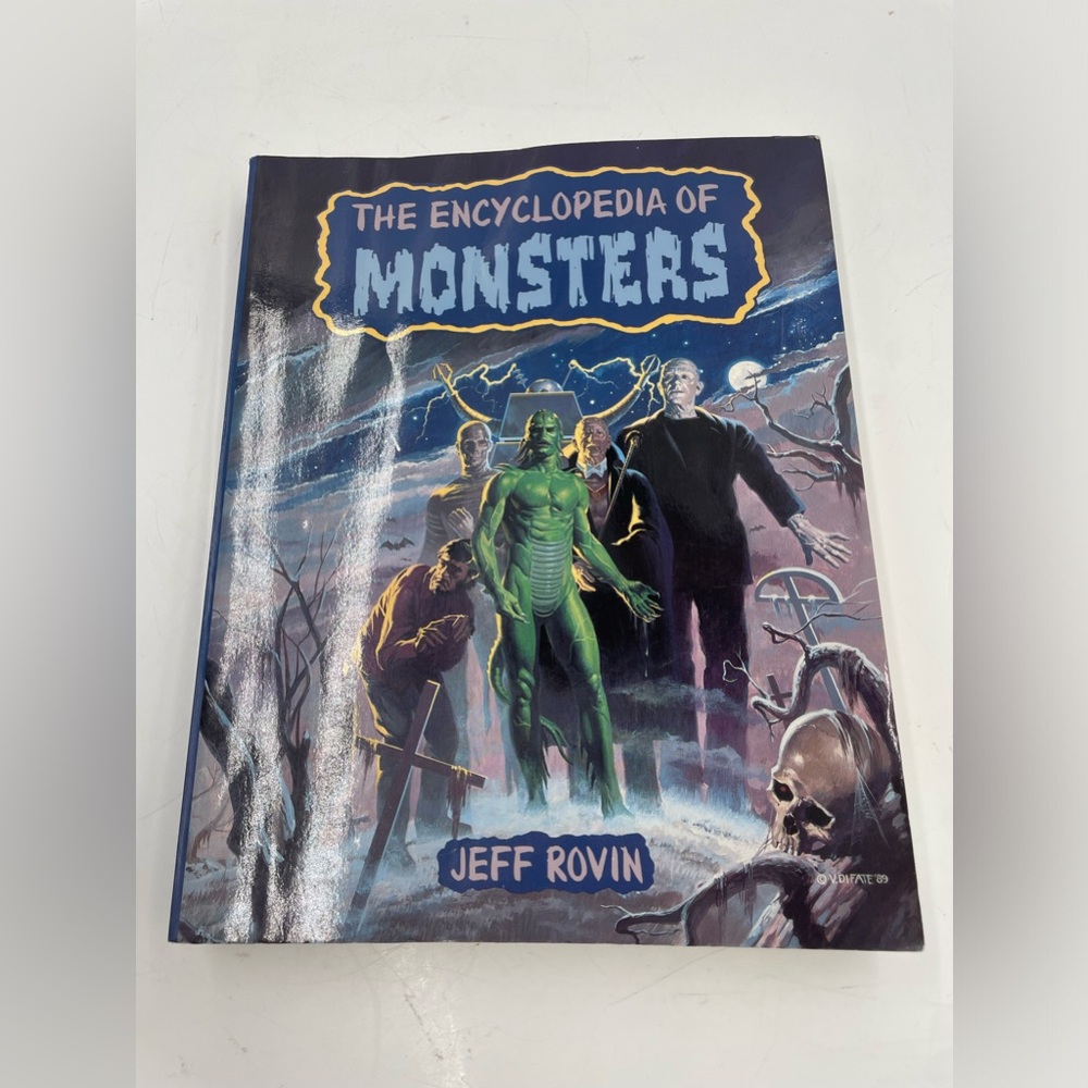 Vintage 1989 The Encyclopedia of Monsters by Rovin, Jeff, book